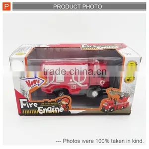 High Quality Pull Back Die Cast Toy Fire Engine Truck for Sale thumbnail-6