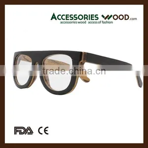 High Quality Strong Custom Resin Optical Lens Wooden Reading Glasses Frame thumbnail-2