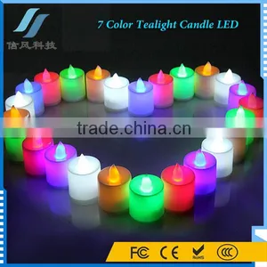 24Pcs / Box 7 Color Rechargeable Battery Operated Mini Tealight Candle LED thumbnail-1