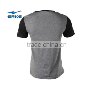 ERKE 2015 Summer Man Casual T-shirt Round Neck T-shirt Full Cotton t Shirt for Boy Cheap t Shirt Wholesale/OEM thumbnail-4