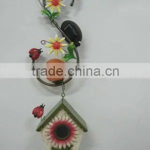 Metal Handpainted Bird House for Garden Decoration thumbnail-1