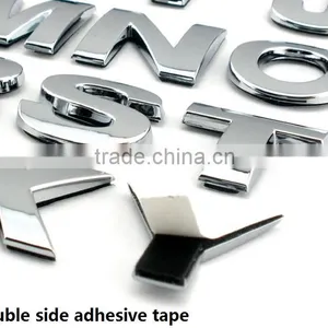 Customized Car Decorative 3D Chrome Letters With Strong Adhesive Tape thumbnail-3