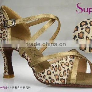Suphini Beautiful Leopard Colorful Latin Dance Shoes Comfort thumbnail-3