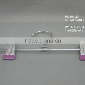 The HEAD Wire Bottom Hanger With Plastic Plated Tips , Skirt/pant Hanger ,metal Hanger thumbnail-3