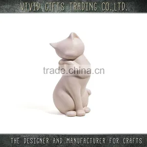Ceramic Cute Cat Sitting Home Decoration thumbnail-4