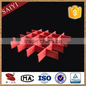 80mm*80mm Cell Size 50mm*50mm Mall Metal Decoration of Grille Ceiling Tiles thumbnail-3