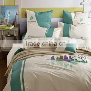 China Home Textile,embroidery Designer Cotton Bedding Set ,latest Design Hotel Bed Sheet Comforter Cover thumbnail-1