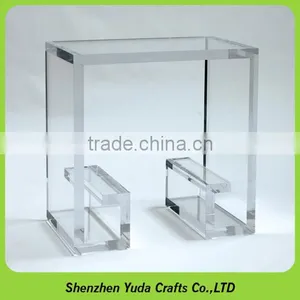 Custom Lucite Perspex Side End Table Clear Acrylic Side Table thumbnail-1