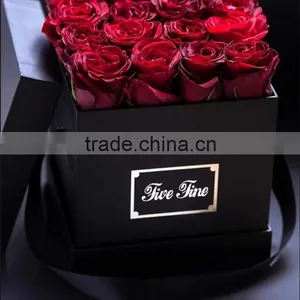 Hot Sale Valentine Gifts Flower Cardboard Rose Boxes thumbnail-1