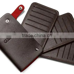 Leather Credit Card Holder Foldable Card Book Leather Case of Bank Card thumbnail-6