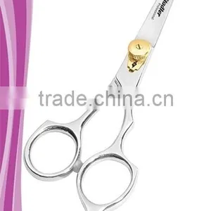 New 6 Inch Fix Finger Gold Tension Mirror Finish Scissors thumbnail-1