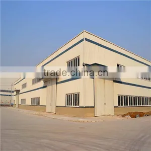 Steel Galvanized Prefabricated Warehouse With Sandwiched Panel Wall thumbnail-1