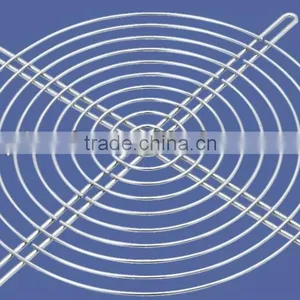 120 mm Fan Grill Chrome Metal Wire Finger Guard PC Case thumbnail-1