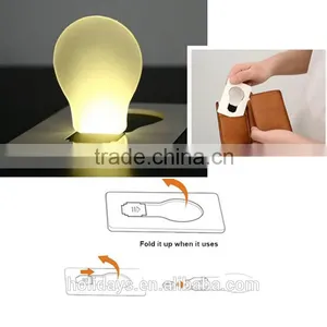 Perfect Promotion Gift Portable Pocket Bulb Shape LED Card Light Lamp thumbnail-6