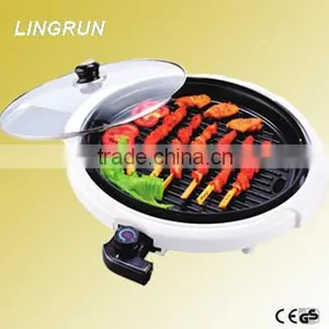 A12 A13 Electric Griddle Griddle Pan Round Electric Griddle With Glass Lid thumbnail-1
