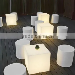 Outdoor Waterproof Led Cube Color Changing Furniture/swimming Pool Outdoor and Wedding Rgb Led Dental Chair/Led Cube Light thumbnail-1