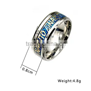 Hot Selling Stainless Steel Silver Latest Wedding Ring Designs Shiny Unisex Jewelry thumbnail-2