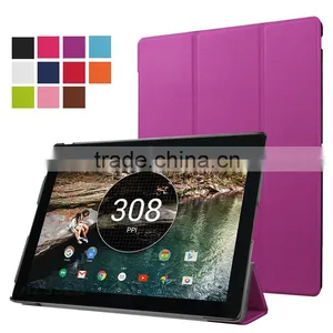 High Quality Full Cover Flip pu Leather Stand Tablet Case Slim Rugged Folio Case for Google Pixel c thumbnail-6