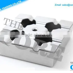 AS-005 New Style Stainless Steel Ashtray,metal Square Ashtray,metal Table Ashtray thumbnail-1