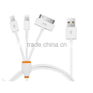 For IOS Android Multi-purpose 3 in 1 USB Charging Data Cable thumbnail-1