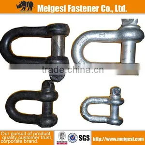 European Straight Dee Shackle Forged Rigging Fastener thumbnail-2