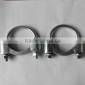 Low Price Galvanized Steel U-bolt Muffler Pipe Clamp in 2-1/2" thumbnail-1