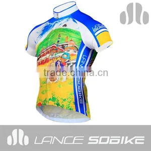 Lance Sobike 2013 Summer Sublimation Short Sleeve Cycling Gear Jersey thumbnail-1