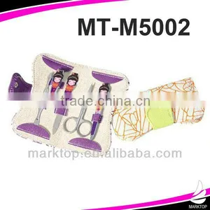 Purple Cute Girl Shaped 5PCS Manicure Set Purse thumbnail-1