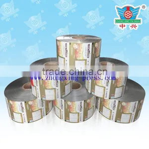 Gravure Printed Plastic Film Roll for Food Packaging thumbnail-1