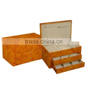Chinese Factories Wholesale Custom Luxurious Wooden Jewelry Box, Draw Out the Watch Box thumbnail-1