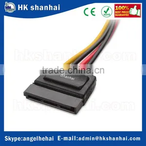 2017 Hot New Products PSU to Motherboard Extension Cable 4 Pin Male Molex to SATA 15 Pin Female Power Cable Adapter thumbnail-2