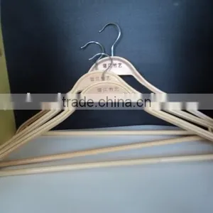 Reusable Clothes Bamboo Hangers Sets Craft Factory thumbnail-1