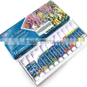 Artist Quality 12x12ml Acrylic Color Acrylic Paints Set thumbnail-4
