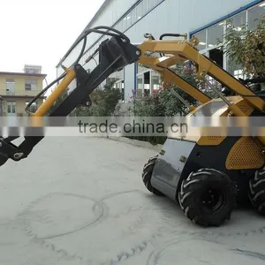 Mini Wheeled Skid Steer Loader for Sale thumbnail-1
