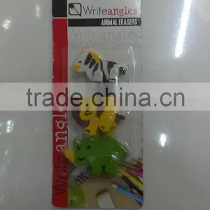 3pc Animal Erasers thumbnail-1