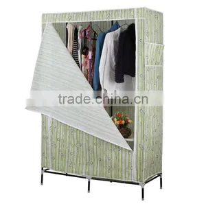 Modern Foldable Clothes Cabinets, Middle Size Two Doors Cloth Wardrobe thumbnail-1