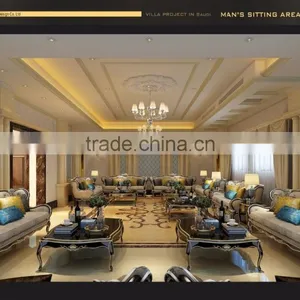 High End 3D Interior Rendering For Living Room With Project Management thumbnail-3
