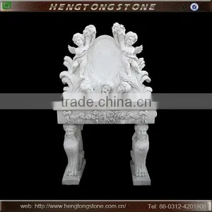 Angel Carved Natural Marble Bath Sink thumbnail-1