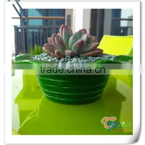 Green Color Memorial Flower Pots Personalized thumbnail-1