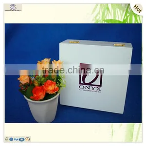 Painted Large Square Lock Wooden Packing Box thumbnail-5
