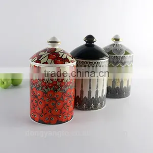 China Supplier New Premium Custom Christmas Wholesale Ceramic Unique Candle Jars Holder Cup thumbnail-3