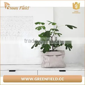 Grey Washable Paper Plant Bag,Kraft Paper Plant Pot thumbnail-1