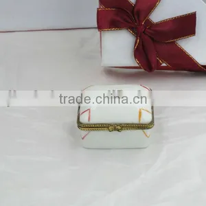 Square Ceramic Jewelry Box/royal Porcelain Jewelry Box thumbnail-1