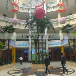 Artificial Palm Tree With Brown Bark Fiberglass Tree Sale Fake Tree Outdoor Decoration thumbnail-1