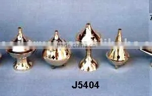Mirror Polished Brass Incense Holder for Incense Sticks Set of 6 Pcs thumbnail-1