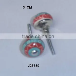 Hand Painted Ceramic Knob Available in Other Colour and Patterns thumbnail-1