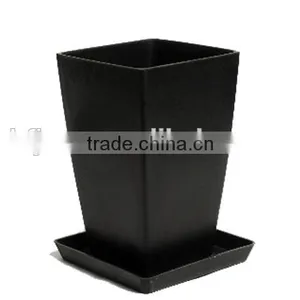 Glossy OEM Available Ornamental Bamboo Fiber Flowerpot thumbnail-3