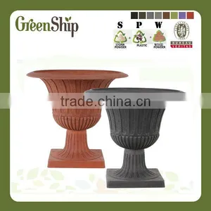 Decorative Garden Fiber Plant Pot From Greenship/ 10 Years Lifetime/ Lightweight/ UV Protection/ Eco-friendly thumbnail-1