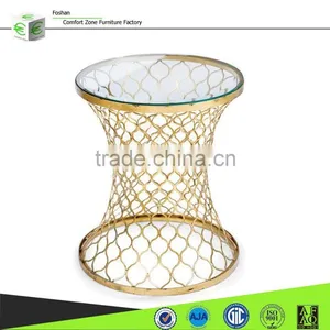 CN8014 Arabic Style Living Room Golden Coffee Table Furniture thumbnail-1