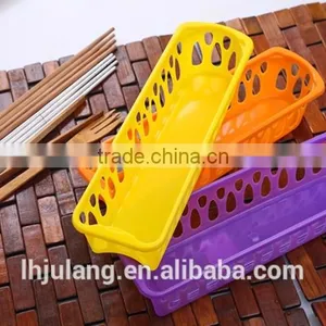 Useful Mini Plastic Storage Basket / Slim Plastic Basket thumbnail-2